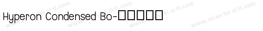 Hyperon Condensed Bo字体转换